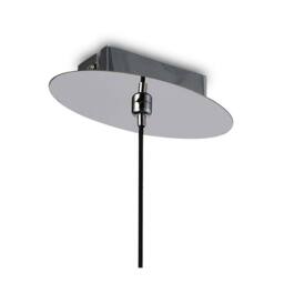 Netlighting Lens Ceiling Pendant 14cm Round 1 x G9 (Max 8W) Chrome Glass in Grey - thumbnail 3