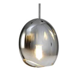 Netlighting Lens Ceiling Pendant 14cm Round 1 x G9 (Max 8W) Chrome Glass in Grey - thumbnail 4