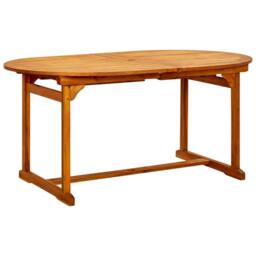 Berkfield Home 9 Piece Garden Dining Set Solid Wood Acacia in Brown - thumbnail 6