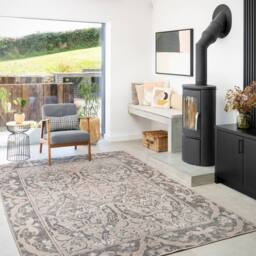 Kukoon Machine Washable Natural Jute Blend Distressed Beige Area Rug in Taupe - Size: 80 cm x 150 cm - thumbnail 2