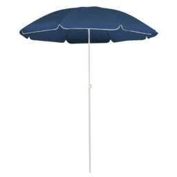 Berkfield Home Outdoor Parasol with Steel Pole Blue 180 cm - thumbnail 2