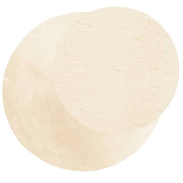 Berkfield Home Rug HUARTE Short Pile Soft & Washable Cream √ò 120 cm - Size: Medium - image 1
