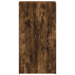 Berkfield Home File Cabinet Smoked Oak 60x32x115 cm Engineered Wood in Brown - Size: 60 x 32 x 115 cm - thumbnail 4