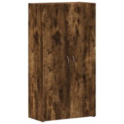 Berkfield Home File Cabinet Smoked Oak 60x32x115 cm Engineered Wood in Brown - Size: 60 x 32 x 115 cm - thumbnail 2