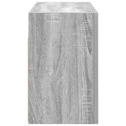 Berkfield Home Bathroom Wall Cabinet Grey Sonoma 60x25x40 cm Engineered Wood - Size: 60 x 25 x 40 cm - thumbnail 7