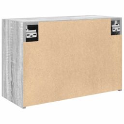 Berkfield Home Bathroom Wall Cabinet Grey Sonoma 60x25x40 cm Engineered Wood - Size: 60 x 25 x 40 cm - thumbnail 8