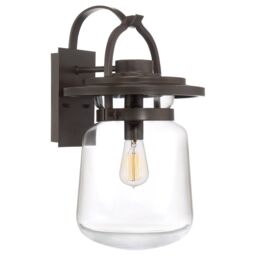 Netlighting Quoizel Lasalle Outdoor Wall Lantern Western Bronze IP44 in Brown