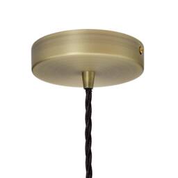 SE Home Duck Egg Blue Lincoln Pendant Light - Matt Antique Brass - thumbnail 2
