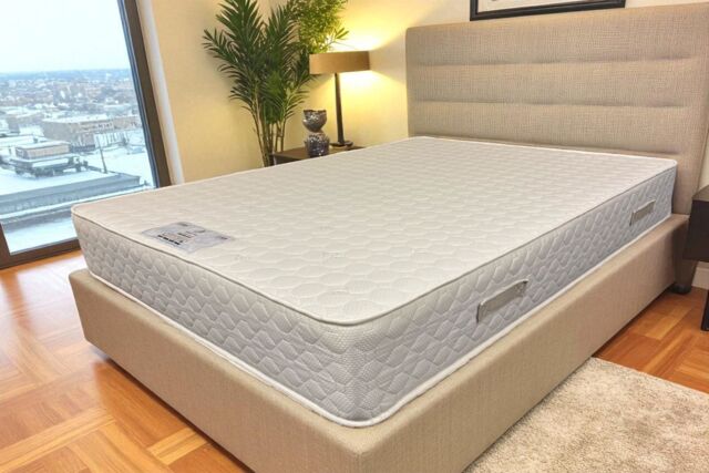 Knight Sleep Orthopaedic Foam Mattress - 25cm Depth, Firm Support in White - Size: Double - image 1