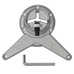 Berkfield Home 4 Height Adjustable Table Legs Chrome 1100 mm in Silver - thumbnail 4