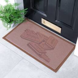 Artsy Mats Bourbons Brown Indoor/Outdoor Doormat (70x40cm) - Size: 40 cm x 70 cm