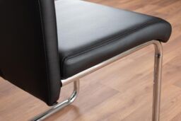 FurnitureboxUK Giovani Grey White Modern High Gloss & Glass Dining Table & 4 Lorenzo Chairs Set in Black - thumbnail 9