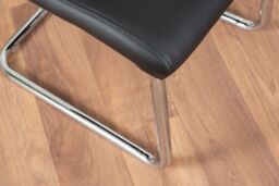 FurnitureboxUK Giovani Grey White Modern High Gloss & Glass Dining Table & 4 Lorenzo Chairs Set in Black - thumbnail 6