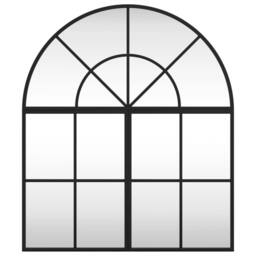 Berkfield Home Wall Mirror Black 60x70 cm Arch Iron - thumbnail 1