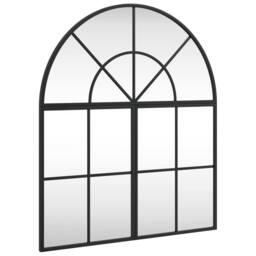 Berkfield Home Wall Mirror Black 60x70 cm Arch Iron - thumbnail 3