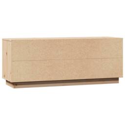 Berkfield Home TV Cabinet 110.5x35x44 cm Solid Wood Pine in Light Tan - thumbnail 8