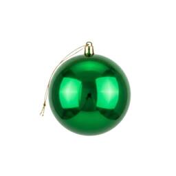 Shatchi 20cm Glossy Christmas Bauble - Premium Bauble & Home Décor Ornament in Dark Green - Size: 20 cm