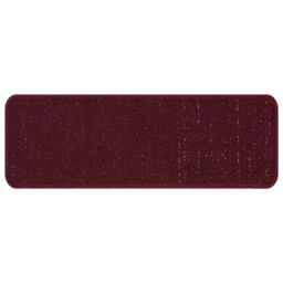 Berkfield Home Stair Mats with Latex Backing Bordeaux 25x60 cm - Size: Medium - thumbnail 2