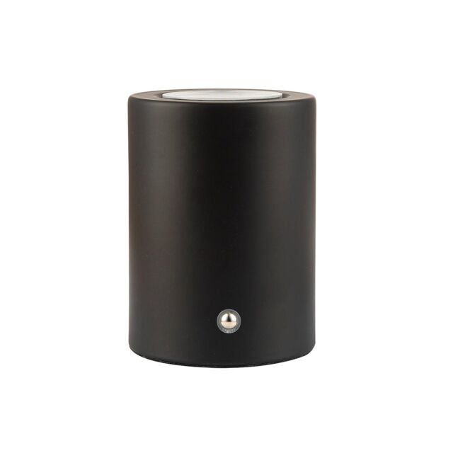 Happy Homewares Modern Rechargeable Can-Style Table Lamp in Matte Black with Touch Dimmer Button - image 1