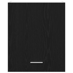 Berkfield Home Black Oak Hanging Cabinet 50x31x60 cm Made from Engineered Wood - Size: 50 x 31 x 60 cm - thumbnail 6