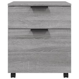 Berkfield Home Mobile File Cabinet with Wheels Grey Sonoma 45x38x54 cm Engineered Wood - Size: 45 x 38 x 54 cm - thumbnail 3
