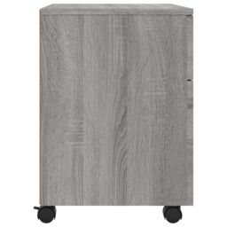 Berkfield Home Mobile File Cabinet with Wheels Grey Sonoma 45x38x54 cm Engineered Wood - Size: 45 x 38 x 54 cm - thumbnail 5