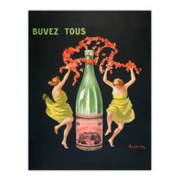 Artery8 Leonetto Cappiello Framed Wall Art Print Drink All Cachat Vintage Ad in Black - Size: A4 - thumbnail 3