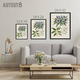 "Artery8 New Zealand Teteaweka Plant Flowers Featon Framed Canvas Wall Art in Beige - Size: W18"" x H24""" - thumbnail 4