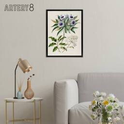"Artery8 New Zealand Teteaweka Plant Flowers Featon Framed Canvas Wall Art in Beige - Size: W18"" x H24""" - thumbnail 3