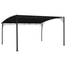 Berkfield Home Garden Sunshade Awning 4x3x2.55 m Anthracite in Black - thumbnail 4