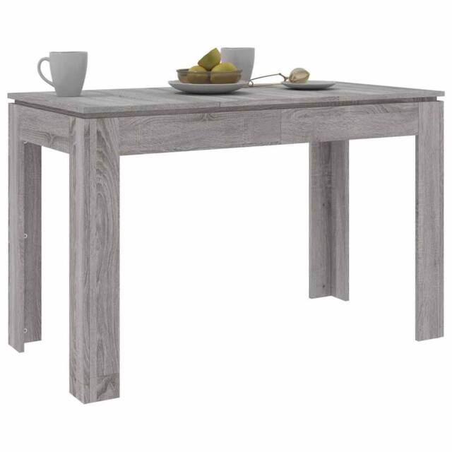 Berkfield Home Elegant Dining Table Grey Sonoma 120x60x76 cm Engineered Wood - Size: 120 x 60 x 76 cm - image 1