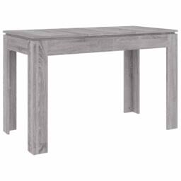 Berkfield Home Elegant Dining Table Grey Sonoma 120x60x76 cm Engineered Wood - Size: 120 x 60 x 76 cm - thumbnail 3