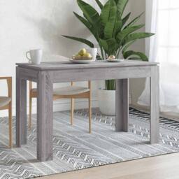 Berkfield Home Elegant Dining Table Grey Sonoma 120x60x76 cm Engineered Wood - Size: 120 x 60 x 76 cm - thumbnail 2