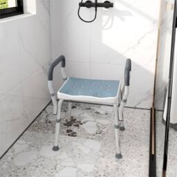 EONLION Light Blue Portable Bath Stool