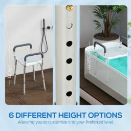 EONLION Light Blue Portable Bath Stool - thumbnail 4