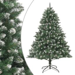 Berkfield Home Beautiful Artificial Christmas Tree with Stand 180 cm PVC in Green - thumbnail 2