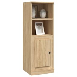 Berkfield Home Highboard Sonoma Oak 36x35.5x103.5 cm Engineered Wood in Brown - thumbnail 4