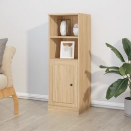 Berkfield Home Highboard Sonoma Oak 36x35.5x103.5 cm Engineered Wood in Brown - thumbnail 1