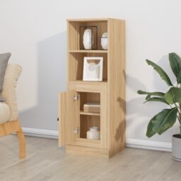 Berkfield Home Highboard Sonoma Oak 36x35.5x103.5 cm Engineered Wood in Brown - thumbnail 3