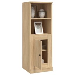 Berkfield Home Highboard Sonoma Oak 36x35.5x103.5 cm Engineered Wood in Brown - thumbnail 5
