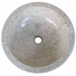 Berkfield Home Basin Marble 40 cm Cream - thumbnail 4