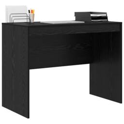 Berkfield Home Modern Writing Desk Black oak Engineered wood 100 x 50 x 76 cm Durable