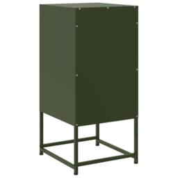 Berkfield Home Durable Bedside Cabinets 2 pcs Olive Green 36x39x78 cm Steel - Size: 36 x 39 x 78 cm - thumbnail 8