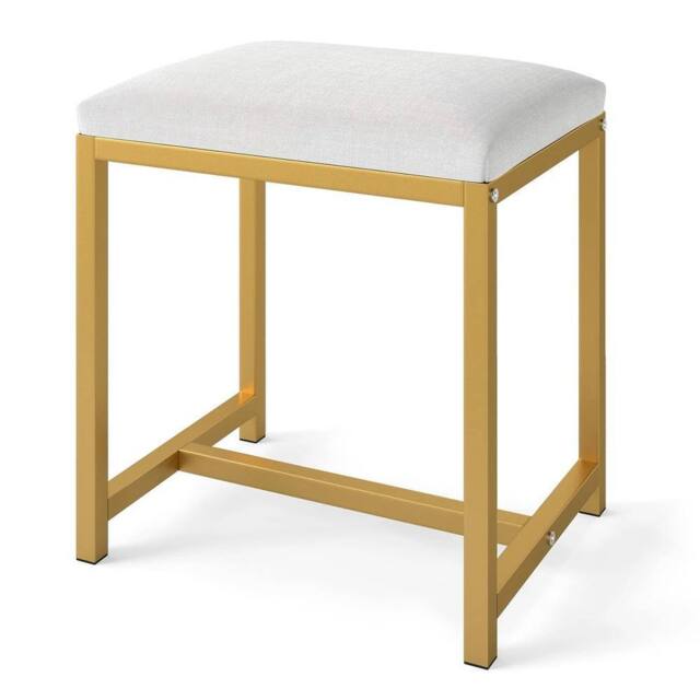Kelvenix Vanity Stool Small Makeup Chair in Gold - Size: 0.6m2 - image 1