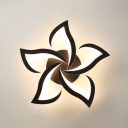 Pheashine Modern Dimmable Acrylic Ceiling Light, 40W, 58cm, Living Room, Bedroom in Black - thumbnail 6