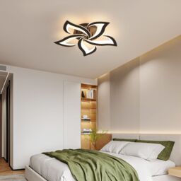 Pheashine Modern Dimmable Acrylic Ceiling Light, 40W, 58cm, Living Room, Bedroom in Black - thumbnail 7