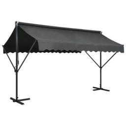 Berkfield Home Free Standing Awning 400x300 cm Anthracite in Black - thumbnail 1