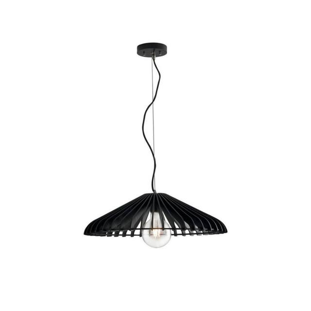 Netlighting CALDER Wire Frame Pendant Ceiling Light Black 50x13.5cm - Size: 50x13.5 cm - image 1
