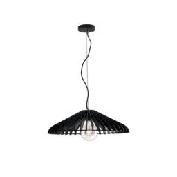 Netlighting CALDER Wire Frame Pendant Ceiling Light Black 50x13.5cm - Size: 50x13.5 cm - thumbnail 1