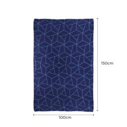 Voltico 2 Pack Fleece Throws - navy & Grey / navy & Red, 100 × 150 cm - Size: 120 cm x 150 cm - thumbnail 5
